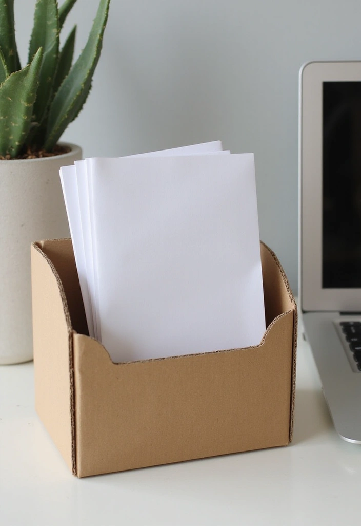 28 DIY Cardboard Box Ideas That Transform Recycled Materials - 23. Cardboard Mail Organizer