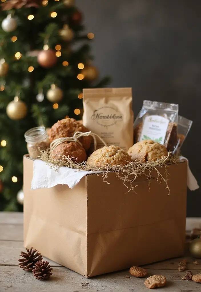 28 DIY Cardboard Box Ideas That Transform Recycled Materials - 24. Cardboard Gift Basket