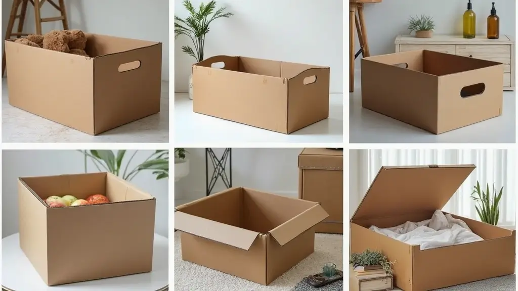28 DIY Cardboard Box Ideas That Transform Recycled Materials