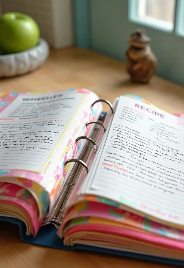 28 DIY Recipe Box Ideas That Keep Family Recipes Organized - 12. Personalized Recipe Binder