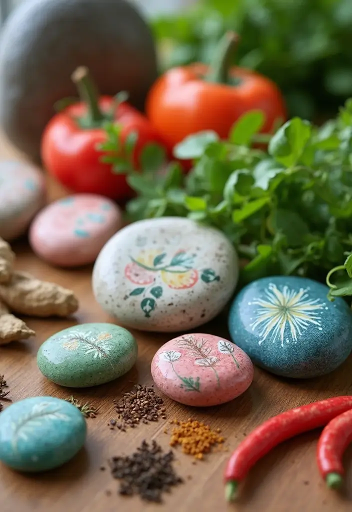 28 DIY Recipe Box Ideas That Keep Family Recipes Organized - 19. Painted Rock Recipe Holders