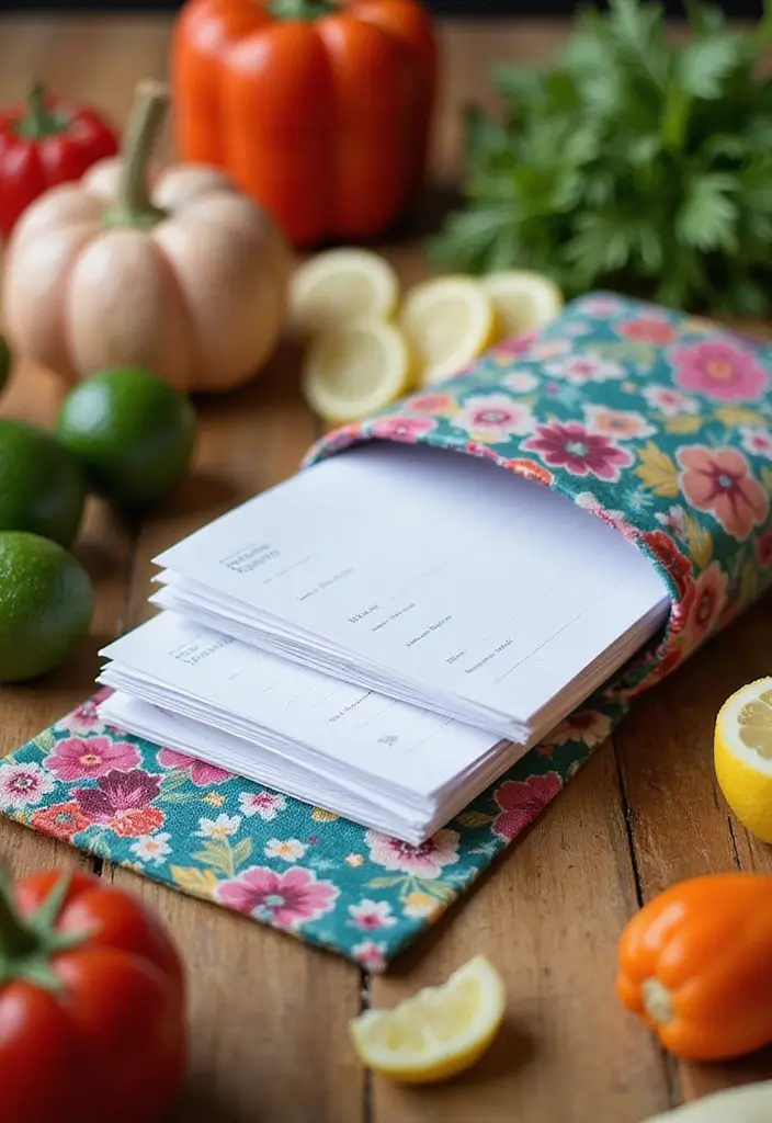 28 DIY Recipe Box Ideas That Keep Family Recipes Organized - 24. Creative Recipe Roll-Up