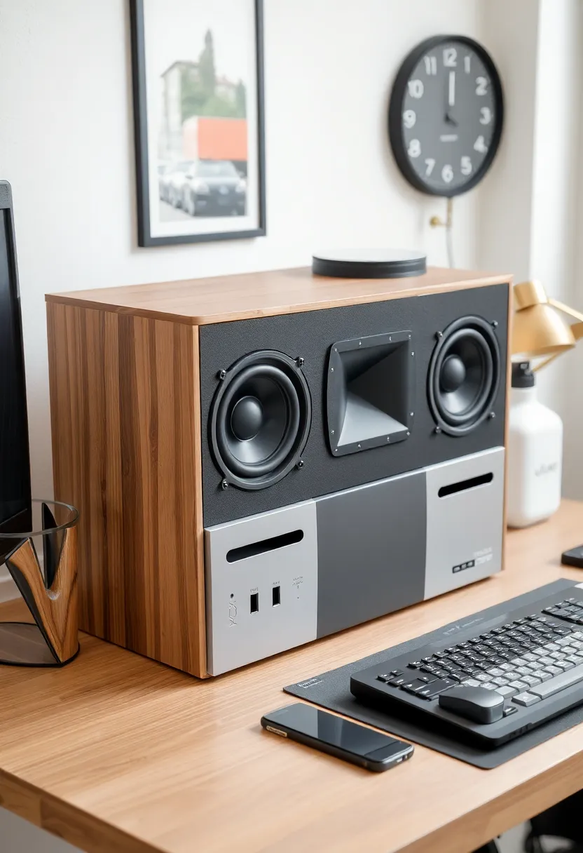 28 DIY Speaker Box Ideas That Upgrade Your Audio Setup - 22. Upcycled Computer Speakers