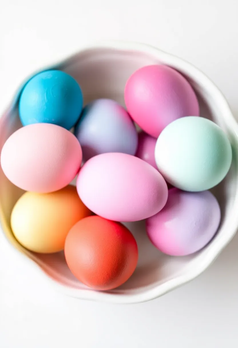 28 Easter Eggs Painting Ideas That Are Fun and Festive for All Ages - 24. Ombre Sprays