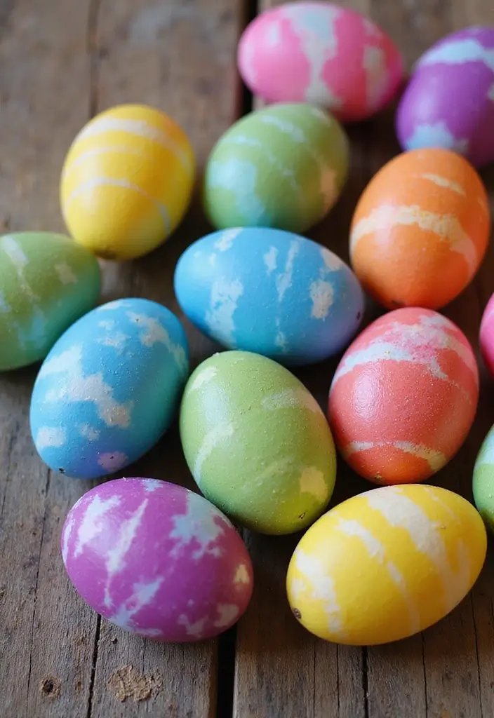28 Easter Eggs Painting Ideas That Are Fun and Festive for All Ages - 9. Tie-Dye Eggs