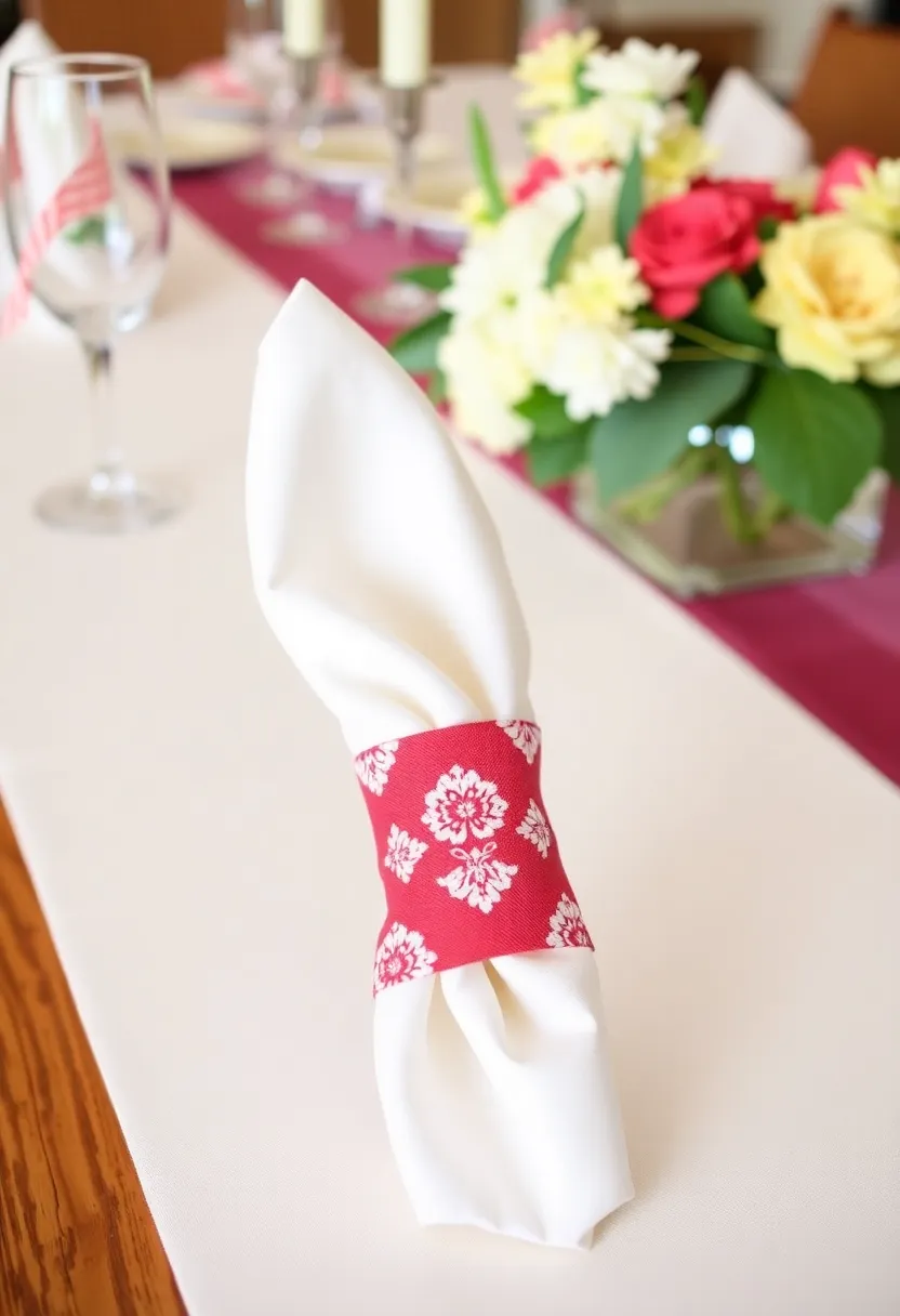 28 Fabric Decoration Ideas That Upgrade Your Crafts and DIY Projects - 14. Fabric Napkin Rings