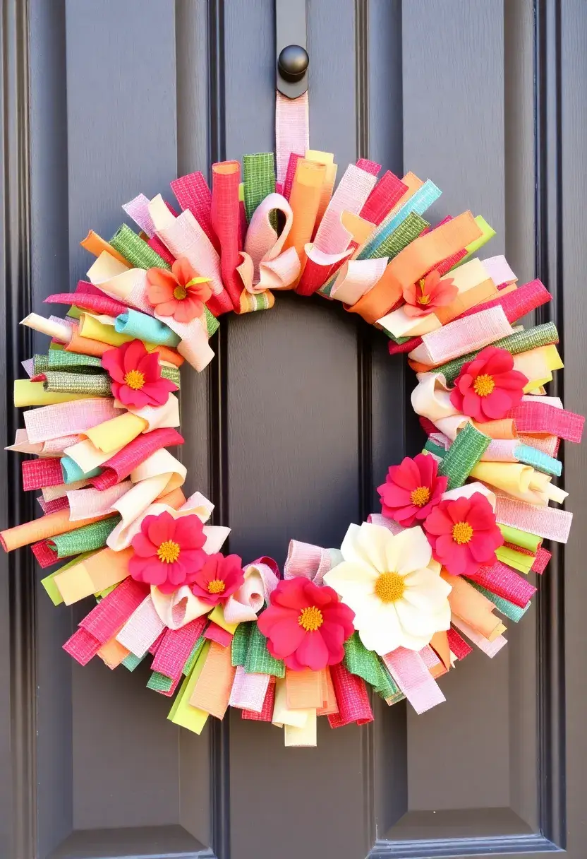 28 Fabric Decoration Ideas That Upgrade Your Crafts and DIY Projects - 16. Fabric Wreaths