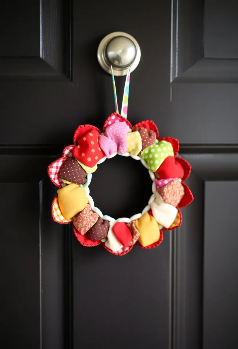 28 Fabric Decoration Ideas That Upgrade Your Crafts and DIY Projects - 18. Fabric Door Hangers