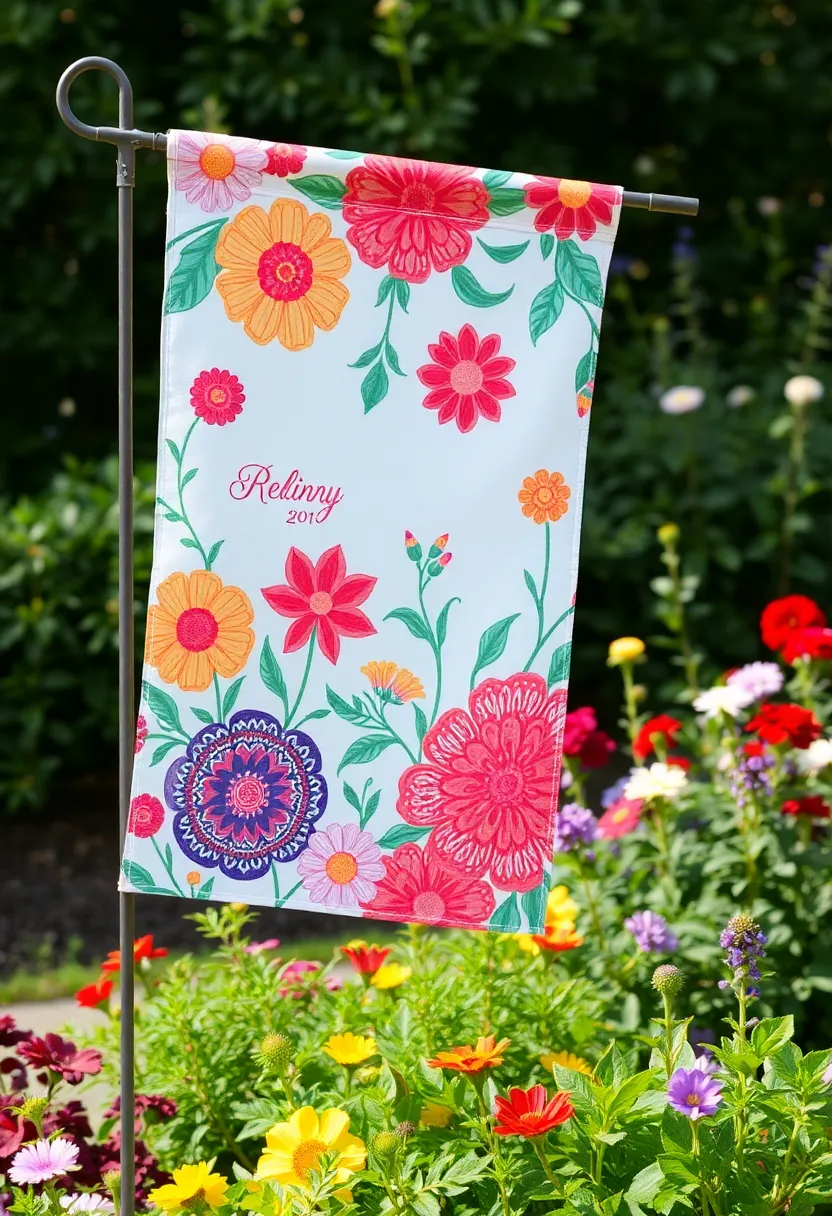 28 Fabric Decoration Ideas That Upgrade Your Crafts and DIY Projects - 19. Fabric-Made Garden Flags