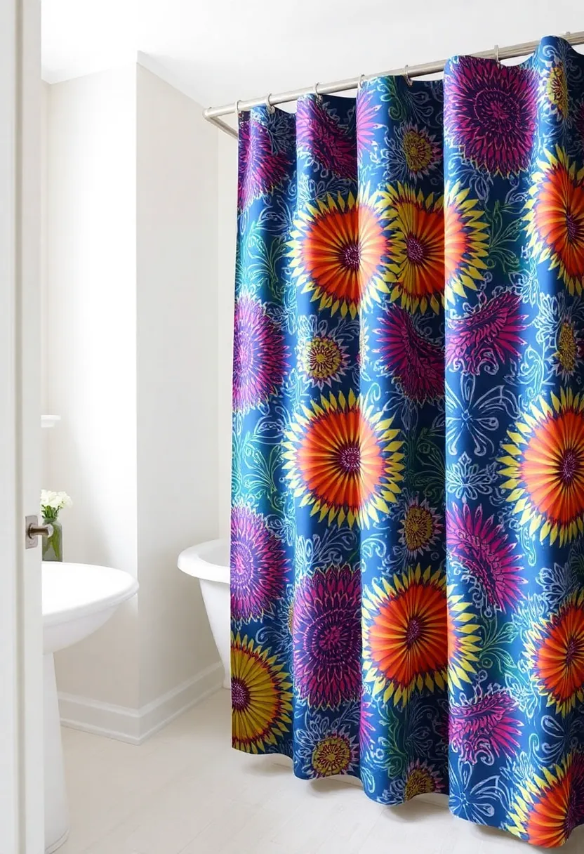 28 Fabric Decoration Ideas That Upgrade Your Crafts and DIY Projects - 22. Fabric Shower Curtains