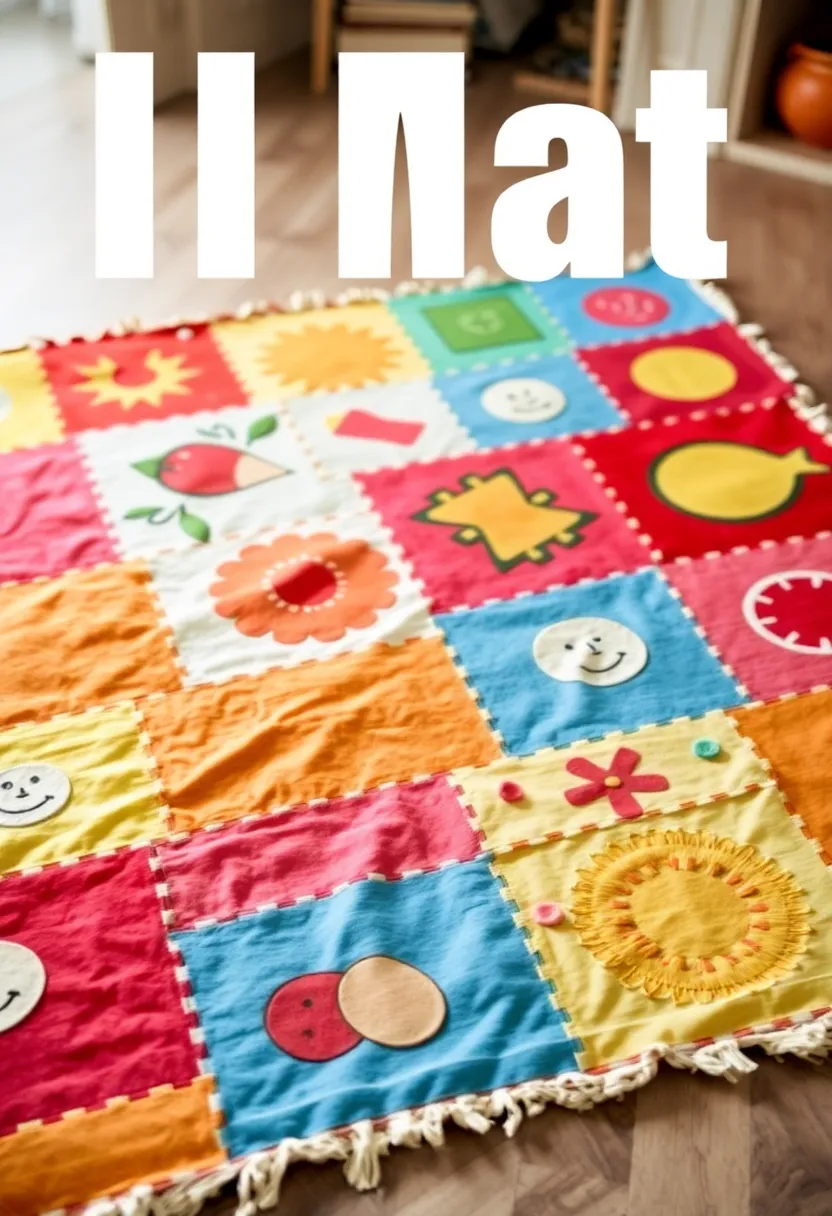 28 Fabric Decoration Ideas That Upgrade Your Crafts and DIY Projects - 27. Fabric Play Mats for Kids