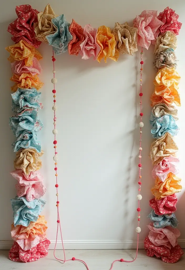 28 Fabric Decoration Ideas That Upgrade Your Crafts and DIY Projects - 3. Fabric Banners and Garlands
