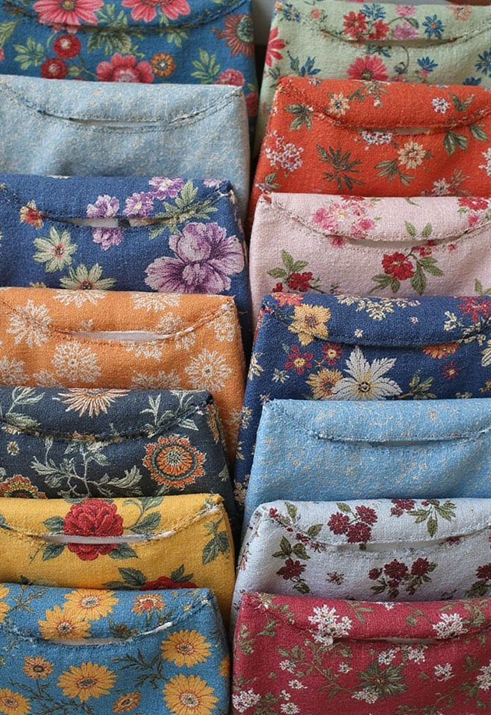 28 File Cover Decoration Ideas That Personalize Office Supplies Creatively - 2. Upcycled Fabric Covers