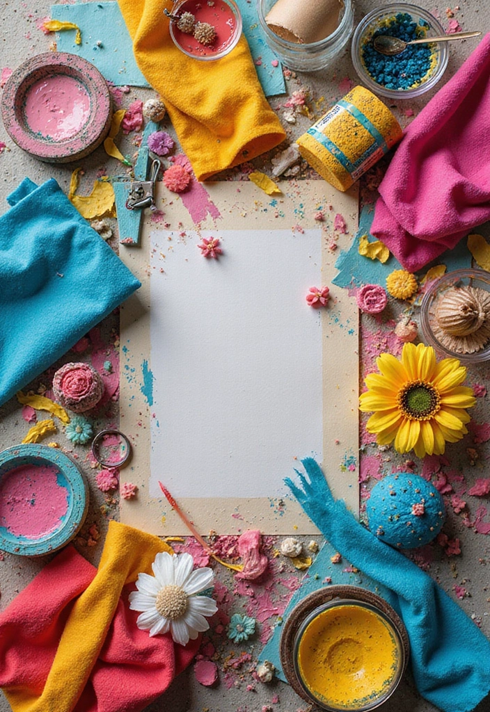 28 File Cover Decoration Ideas That Personalize Office Supplies Creatively - 28. Mixed Media Madness