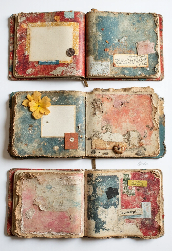 28 File Cover Decoration Ideas That Personalize Office Supplies Creatively - 4. Eco-Friendly Scrapbook Style