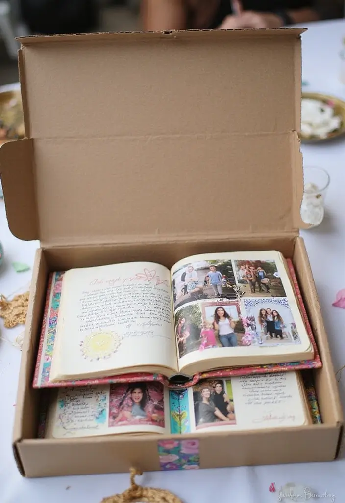 28 Grad Card Box Ideas That Celebrate Milestones Creatively - 2. The Memory Scrapbook Box