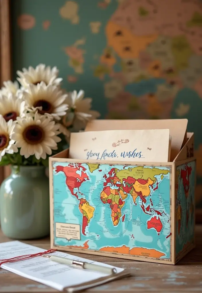 28 Grad Card Box Ideas That Celebrate Milestones Creatively - 28. The Journey Map Card Box