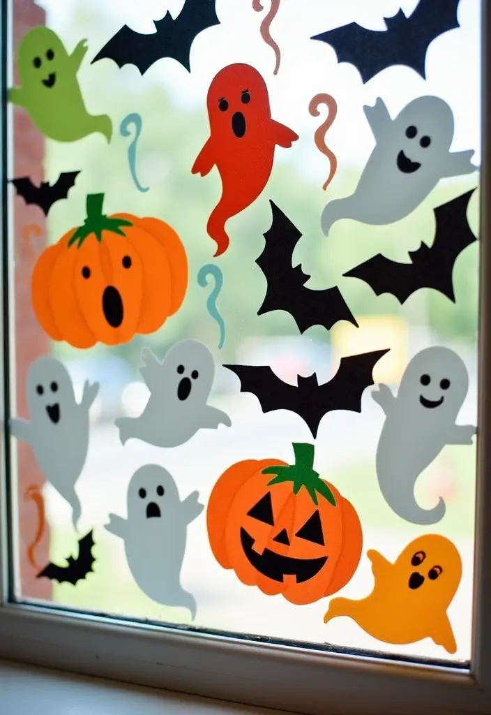 28 Halloween Craft Ideas That Make Spooky Fun Decorations - 16. Bewitching Window Clings