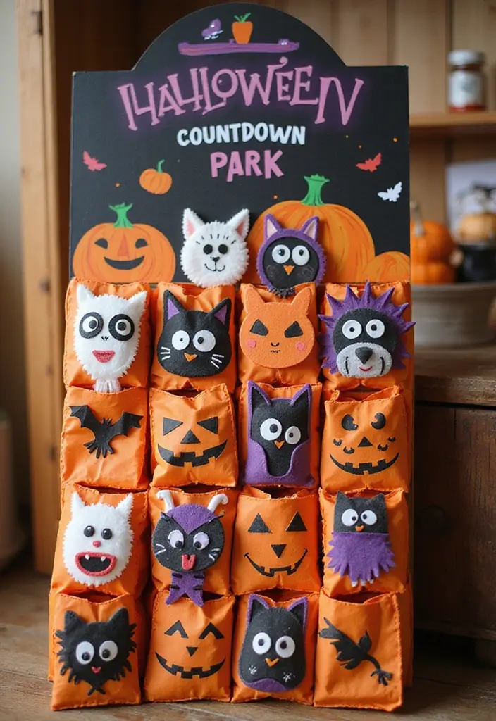 28 Halloween Craft Ideas That Make Spooky Fun Decorations - 27. Halloween Countdown Calendar