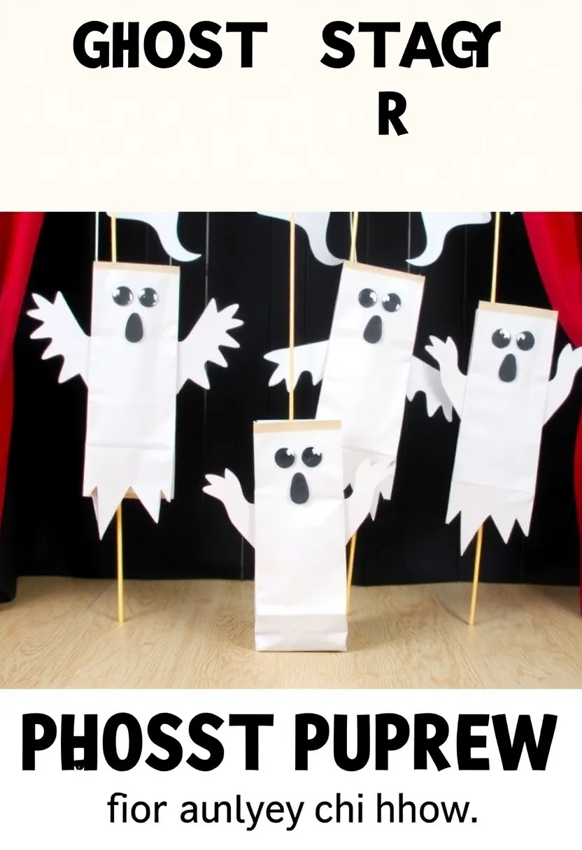 28 Halloween Craft Ideas That Make Spooky Fun Decorations - 28. Scary Ghost Puppets