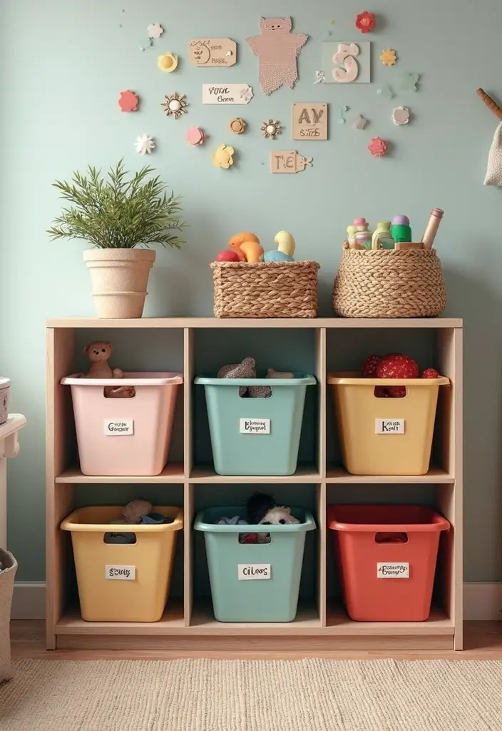 28 Homemade Toy Box Ideas That Make Playtime Creative - 16. Seasonal Toy Rotation Storage