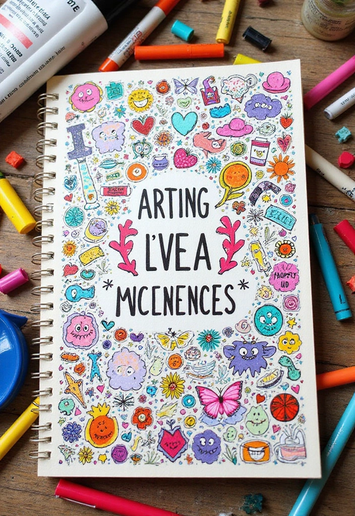 28 Journal Cover Decoration Ideas That Personalize Your Notebooks Beautifully - 11. Doodle Covers