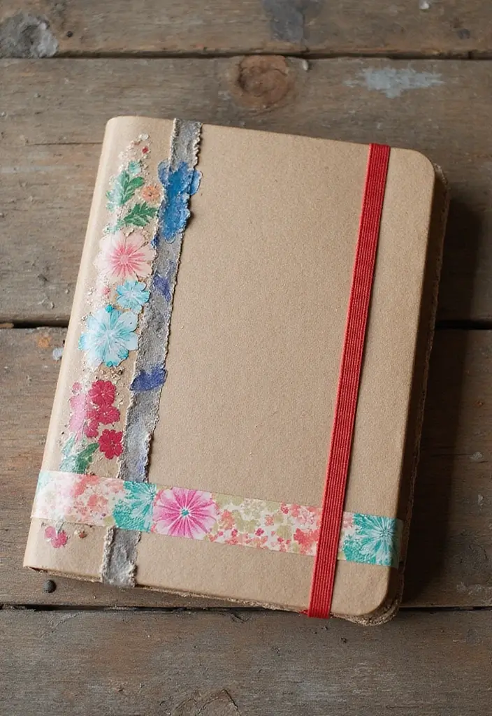 28 Journal Cover Decoration Ideas That Personalize Your Notebooks Beautifully - 19. Upcycled Cardboard Covers