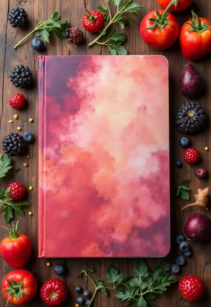 28 Journal Cover Decoration Ideas That Personalize Your Notebooks Beautifully - 24. Natural Dyes for Color