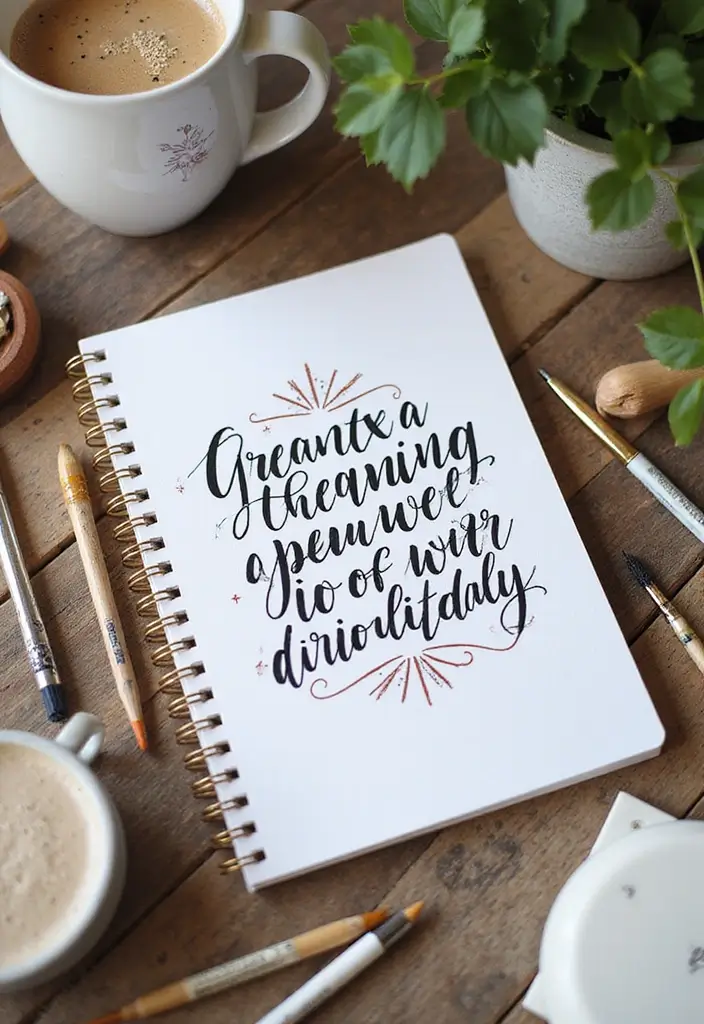 28 Journal Cover Decoration Ideas That Personalize Your Notebooks Beautifully - 28. Inspirational Quotes