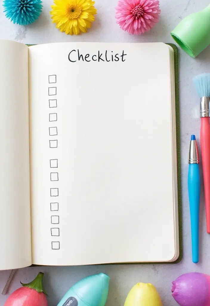 28 March Journal Ideas That Make Your Month Organized and Fun - 1. Spring Cleaning Checklist
