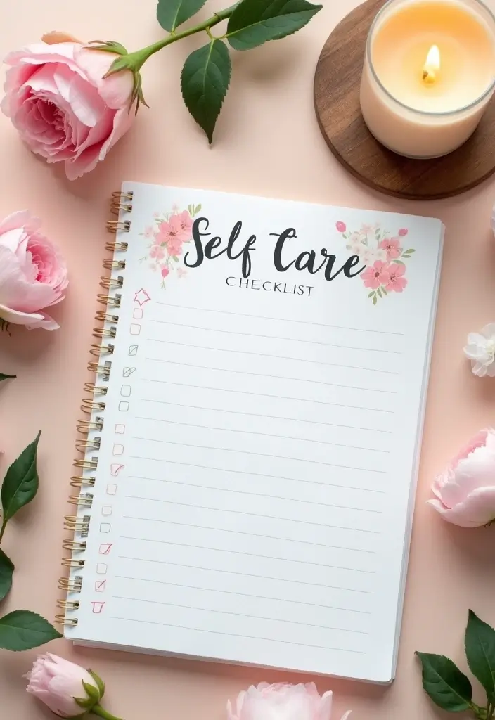 28 March Journal Ideas That Make Your Month Organized and Fun - 24. Spring Self-Care Checklist