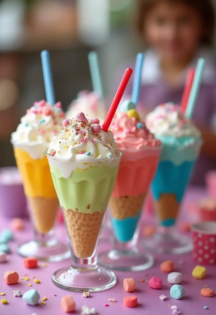 28 Marshmallow Decoration Ideas That Make Treats Fun and Decorative - 25. Marshmallow Ice Cream Sundae Bar