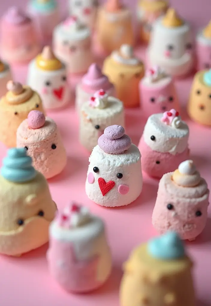 28 Marshmallow Decoration Ideas That Make Treats Fun and Decorative - 26. Marshmallow Quirky Characters
