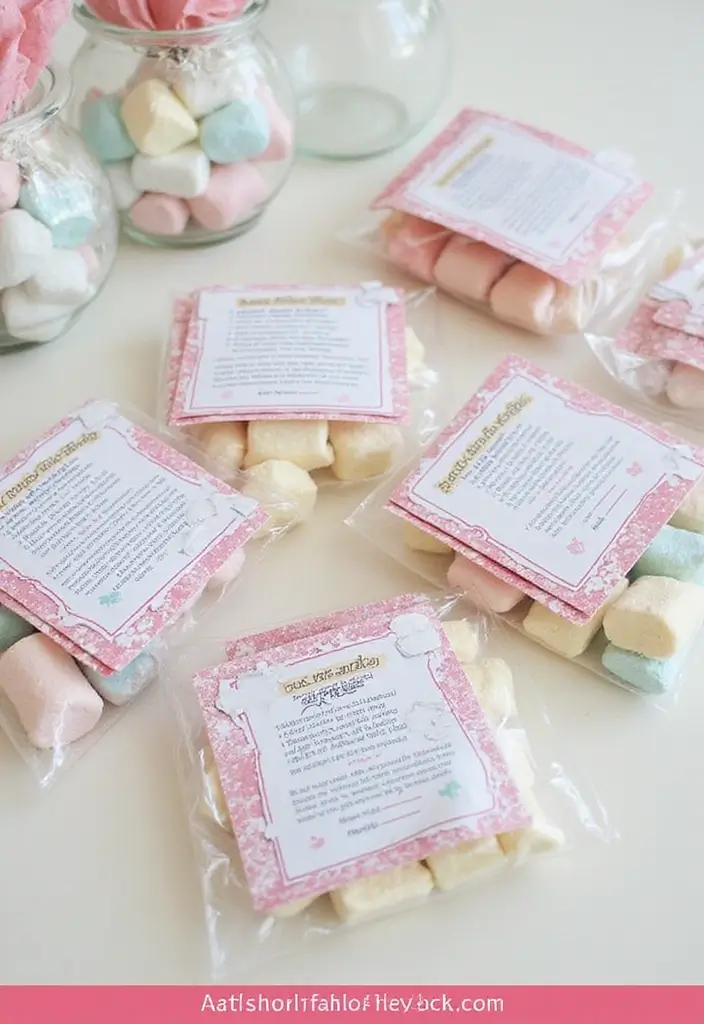 28 Marshmallow Decoration Ideas That Make Treats Fun and Decorative - 28. Marshmallow-Themed Party Favors