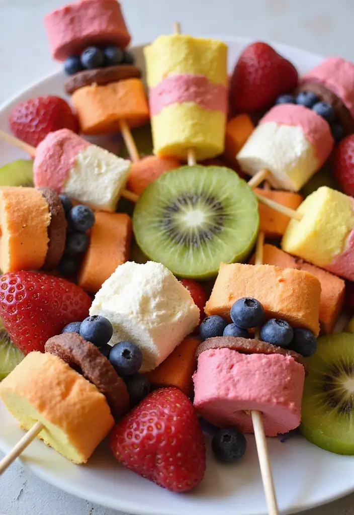 28 Marshmallow Decoration Ideas That Make Treats Fun and Decorative - 6. Festive Marshmallow Skewers