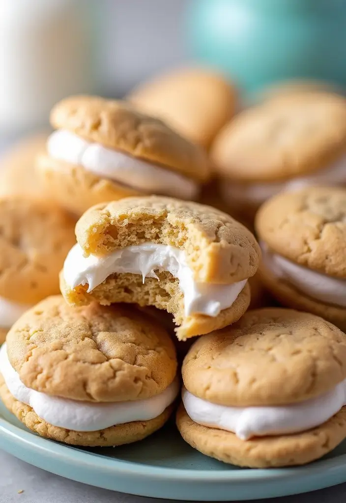 28 Marshmallow Decoration Ideas That Make Treats Fun and Decorative - 8. Marshmallow Cookie Sandwiches