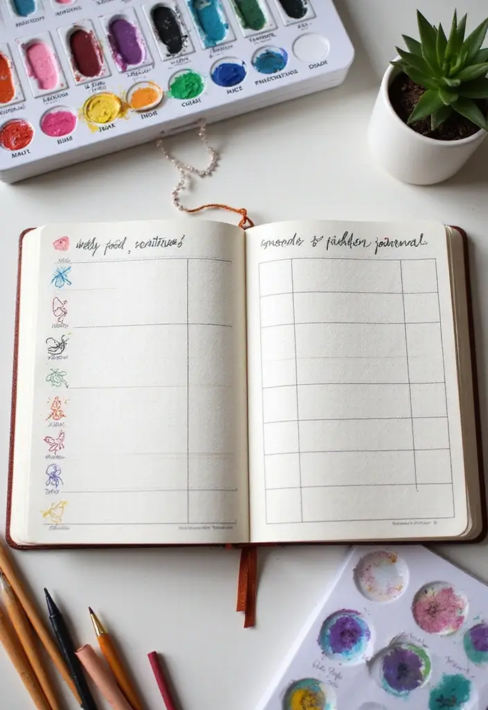 28 Memory Journal Ideas That Capture Moments Beautifully and Personally - 20. Monthly Mood Tracker Journal
