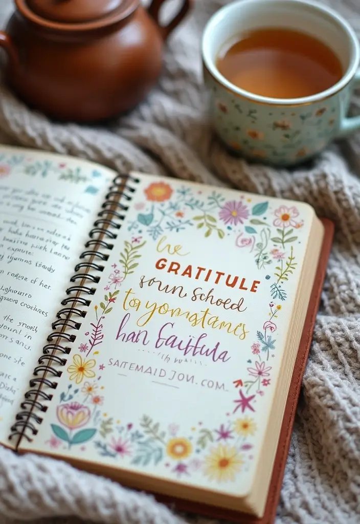 28 Memory Journal Ideas That Capture Moments Beautifully and Personally - 3. Daily Gratitude Journal