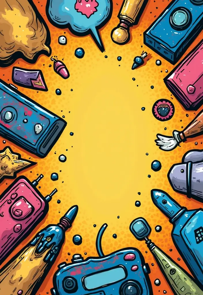 28 Mobile Cover Painting Ideas That Make Your Device Pop - 17. Comic Book Style