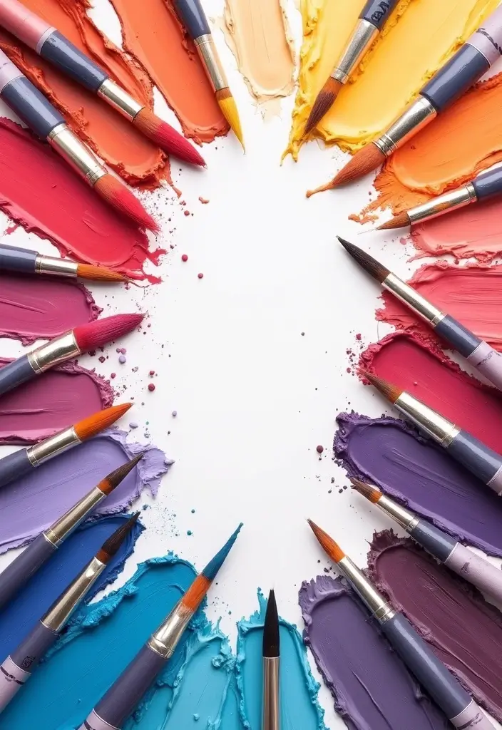 28 Mobile Cover Painting Ideas That Make Your Device Pop - 23. Artistic Brush Strokes