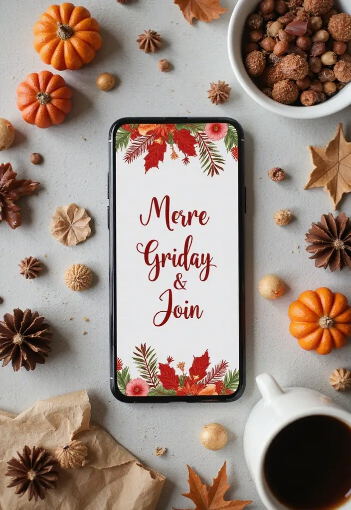 28 Mobile Cover Painting Ideas That Make Your Device Pop - 24. Seasonal Themes