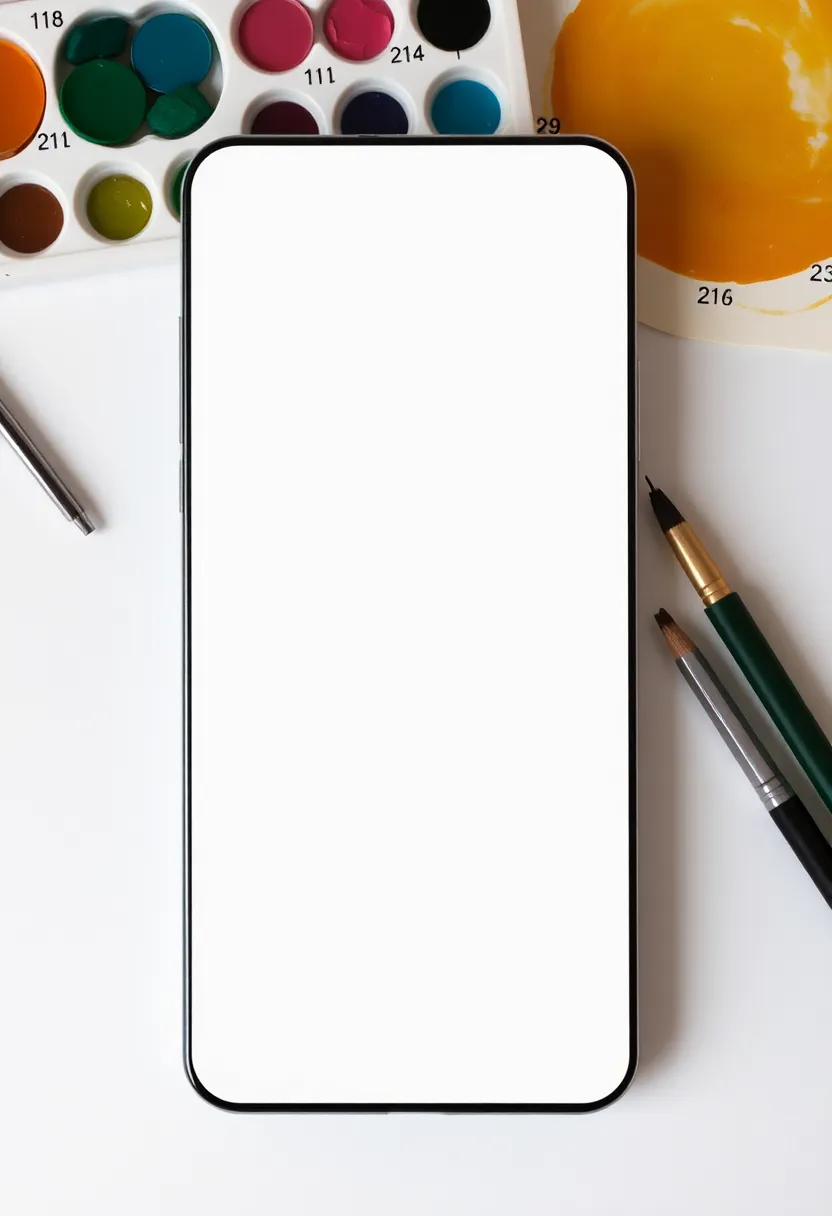 28 Mobile Cover Painting Ideas That Make Your Device Pop - 27. Minimalist Shapes