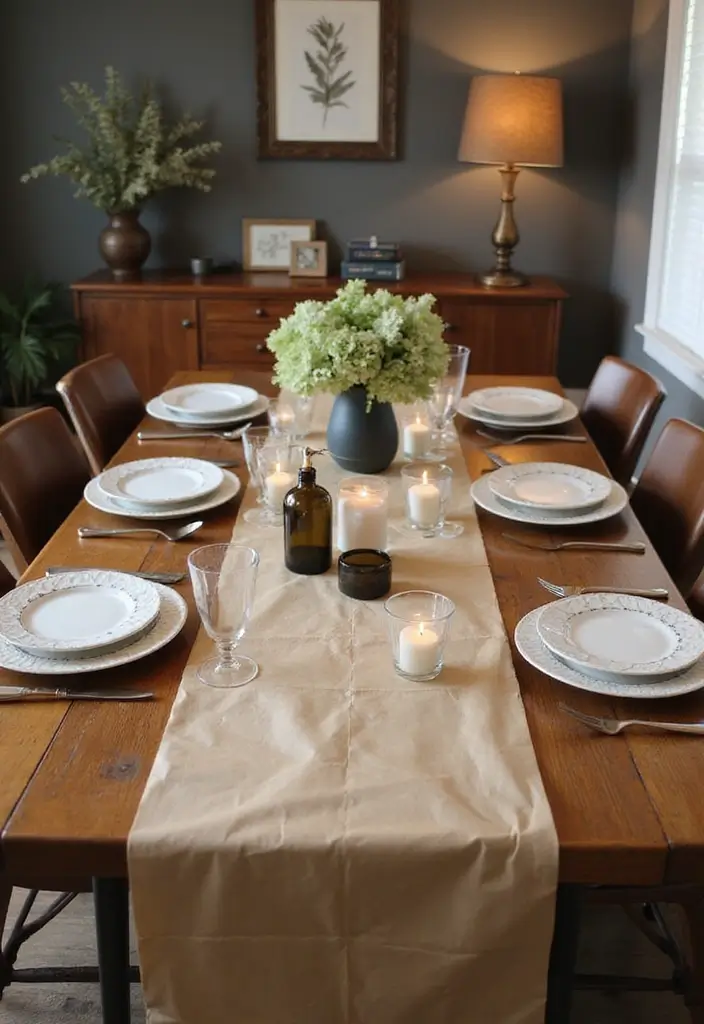 28 Paper Bag Decoration Ideas That Are Fun, Stylish, and Reusable - 10. Elegant Paper Bag Table Runner