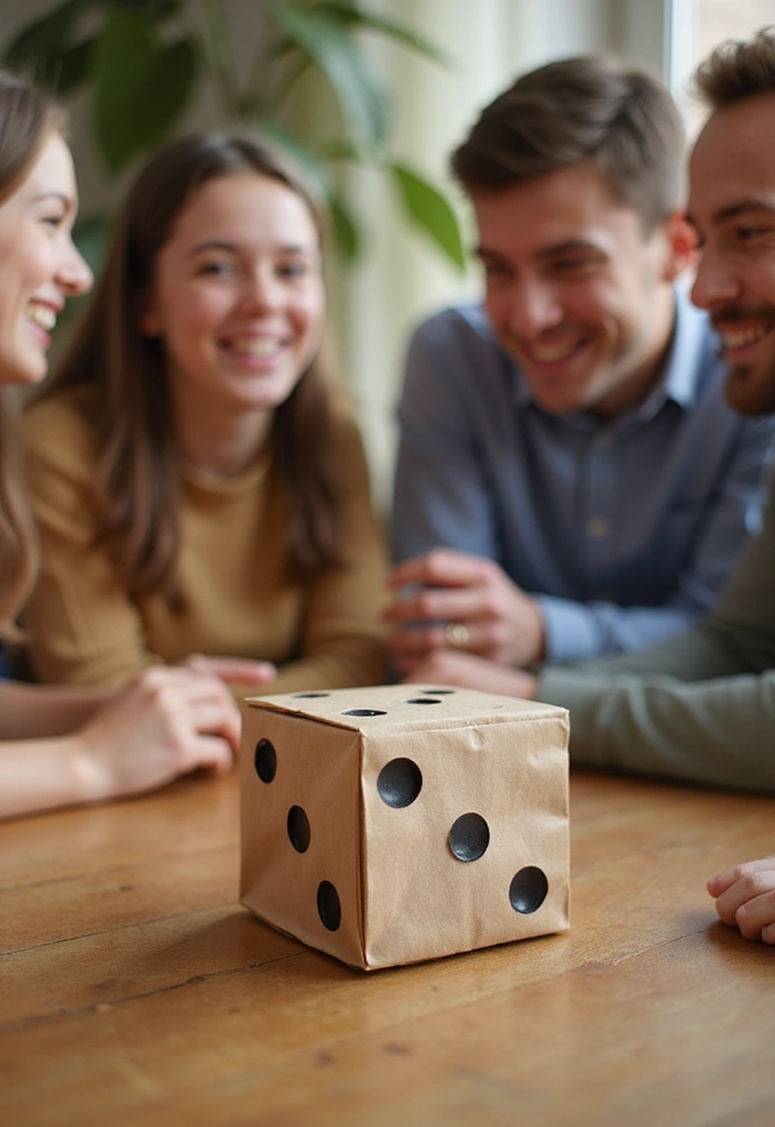 28 Paper Bag Decoration Ideas That Are Fun, Stylish, and Reusable - 25. Crafty Paper Bag Dice Games