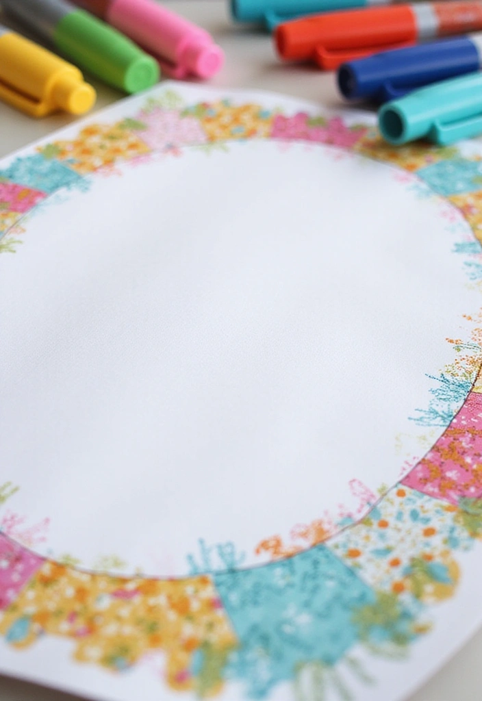 28 Project Sheet Decoration Ideas That Make School Work Fun and Pretty - 1. Bright Borders