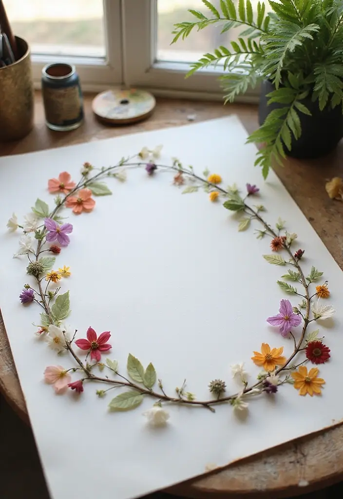 28 Project Sheet Decoration Ideas That Make School Work Fun and Pretty - 10. Nature-Inspired Decor