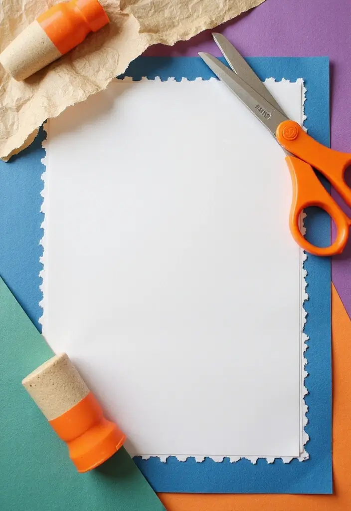 28 Project Sheet Decoration Ideas That Make School Work Fun and Pretty - 6. Layered Paper