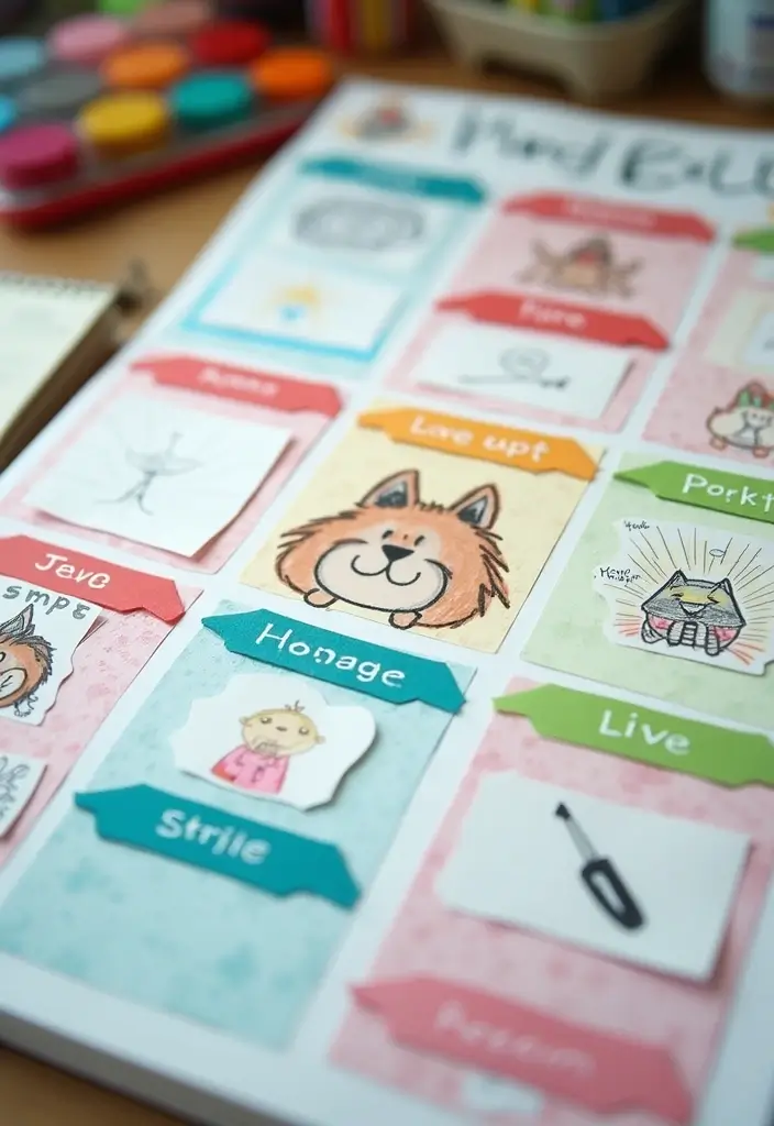 28 Project Sheet Decoration Ideas That Make School Work Fun and Pretty - 8. Creative Dividers