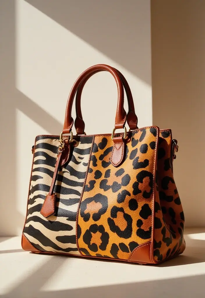 28 Purse Painting Ideas That Make Accessories Pop and Look Cute - 2. Animal Prints