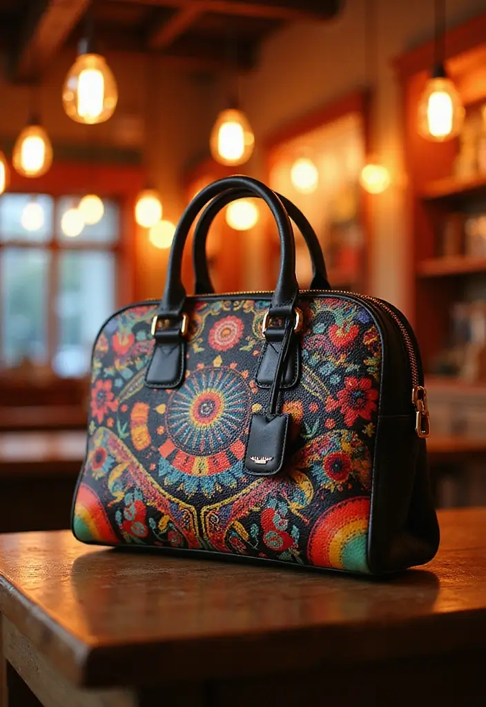 28 Purse Painting Ideas That Make Accessories Pop and Look Cute - 27. Festival Themes